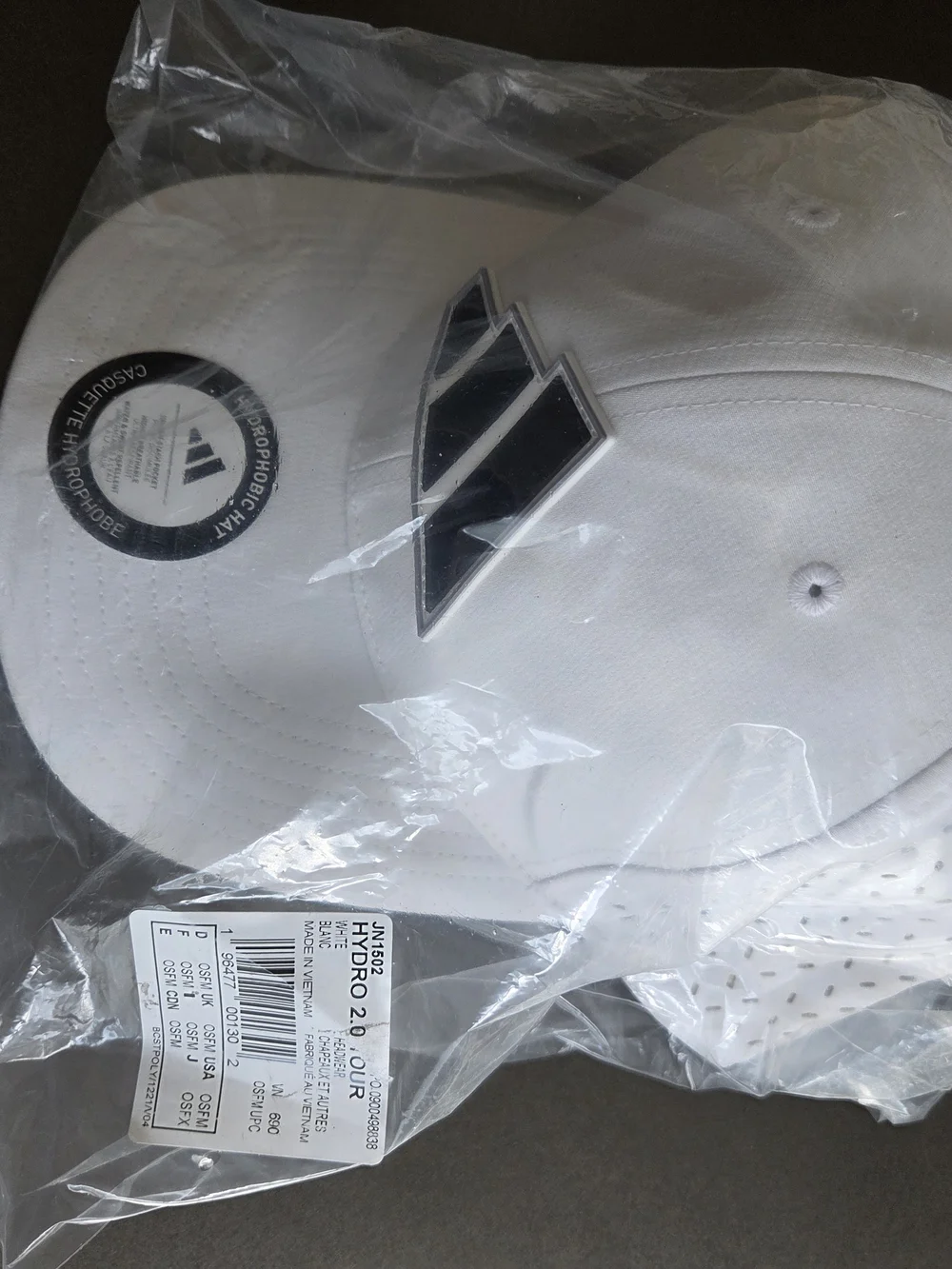 Adidas Hydrophobic 2.0 Tour Hat One Size Fits Most